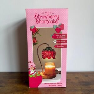 New Strawberry Shortcake Candle Warmer Table Lamp Red Fragrance Vintage Style